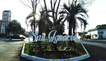 Cartel de ingreso a San Ignacio - Misiones