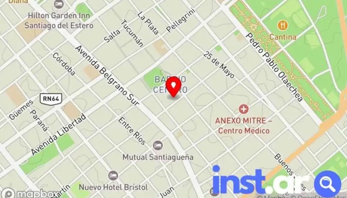 mapa de Alto Kapu Quiosco en Santiago del Estero