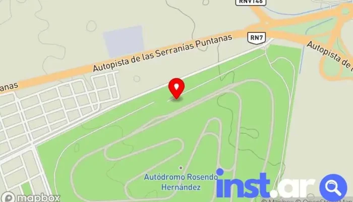 mapa de Autódromo Rosendo Hernández Circuito de carreras en San Luis