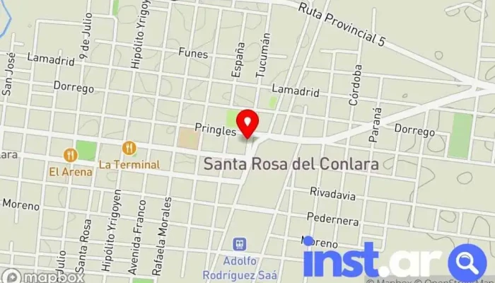 Ave Fenix Mapa - Santa Rosa del Conlara