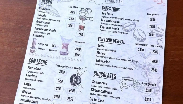 Cafe Con Leche Carta - El Bolsón