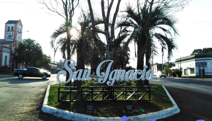 Cartel de ingreso a San Ignacio - Misiones