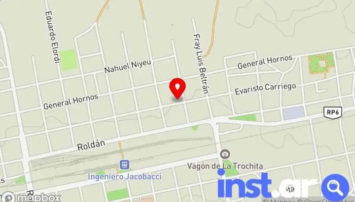 Cuatro Hermanas Mapa - Ingeniero Jacobacci