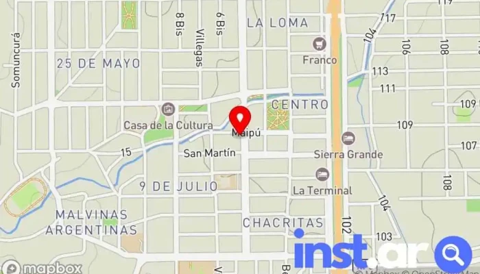 Diario Rio Negro -  Mapa - Sierra Grande