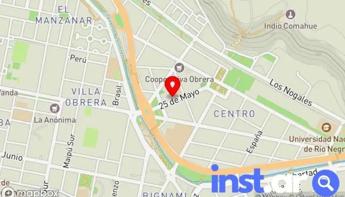 Diario Rio Negro -  Mapa - Villa Regina