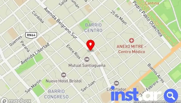mapa de Diario Y Revistas TIA KIKA Quiosco en Santiago del Estero