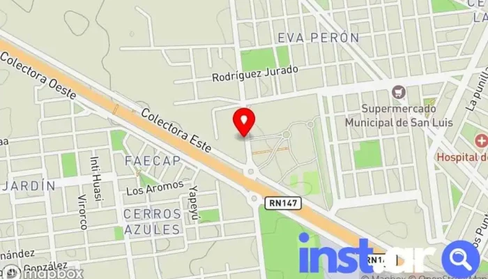 mapa de Drugstore Riobamba Quiosco en San Luis