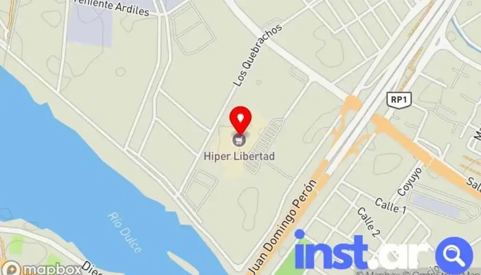 mapa de Híper Revistas Tienda de alimentación, Quiosco en La Banda
