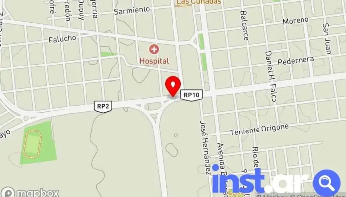 mapa de Hosteria el indio Alojamiento con servicio, Alojamiento en La Toma