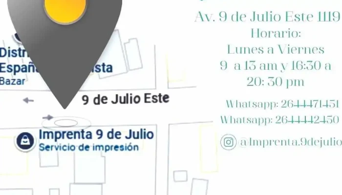 Imprenta 9 De Julio -  Del Propietario - San Juan