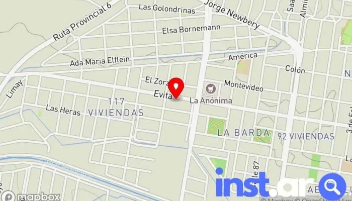 Kiosco Ondas Verdes -  Mapa - Gral. Roca