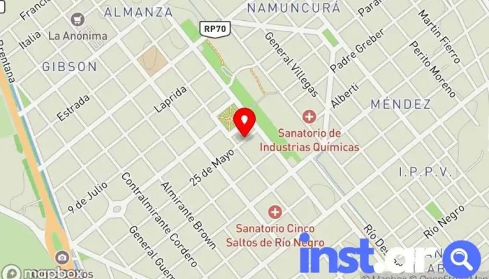 La Segunda Cinco Saltos -  Mapa - Cinco Saltos