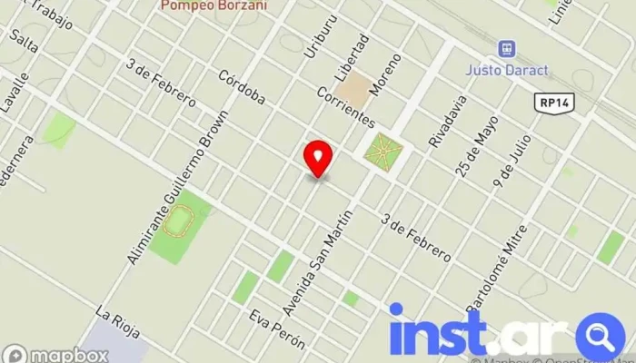 mapa de los canillitas diarios y revistas Tienda de artículos para el hogar en Justo Daract
