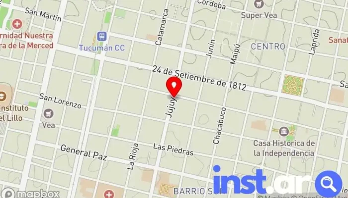 Maxikiosko Zanubia -  Mapa - San Miguel de Tucumán