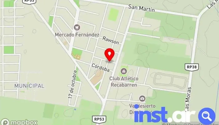 mapa de Minimarket la Familia(Kiosko, Minimercado, Fiambreria y carnicería) Comercio en Villa Basilio Nievas