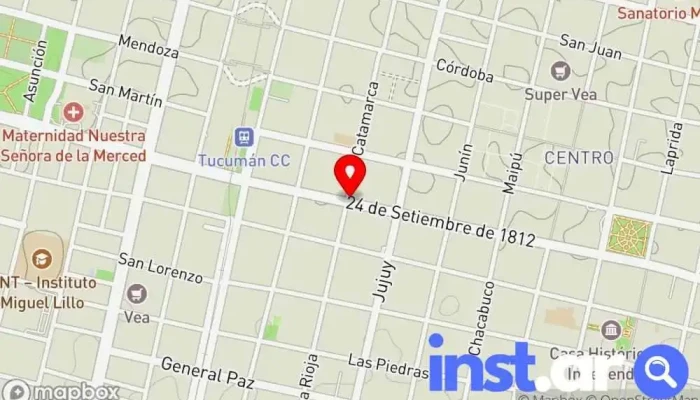 Miniservice Carilo Mapa - San Miguel de Tucumán