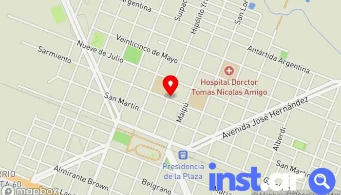 Pcia Plaza Chaco -  Mapa - Presidencia de la Plaza