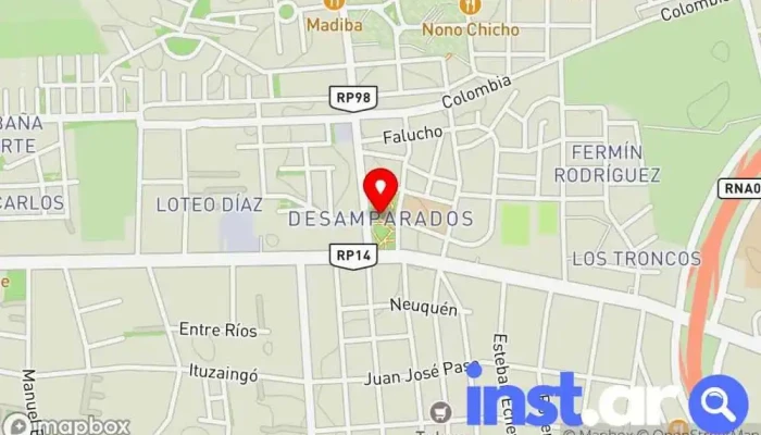 mapa de Plaza Desamparados Parque en San Juan