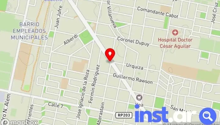 mapa de Tarjeta Data - Sucursal Caucete Comercio en Caucete
