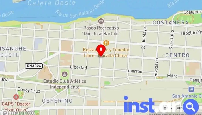 Western Union -  Mapa - San Antonio Oeste